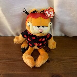 TY Beanie Baby Hearts Valentine's Day Garfield Love Plush Toy with Tag 2005